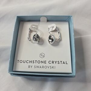 Swarovski Silver Touchstone Crystal Earrings